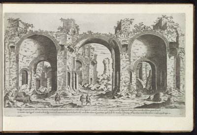Ruins of the Baths of Caracalla in Rome by Etienne Duperac