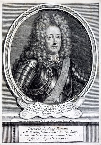 John Churchill by Etienne Jehandier (after) Desrochers