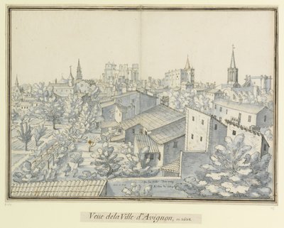 View of the City of Avignon, 1608 by Etienne Martellange