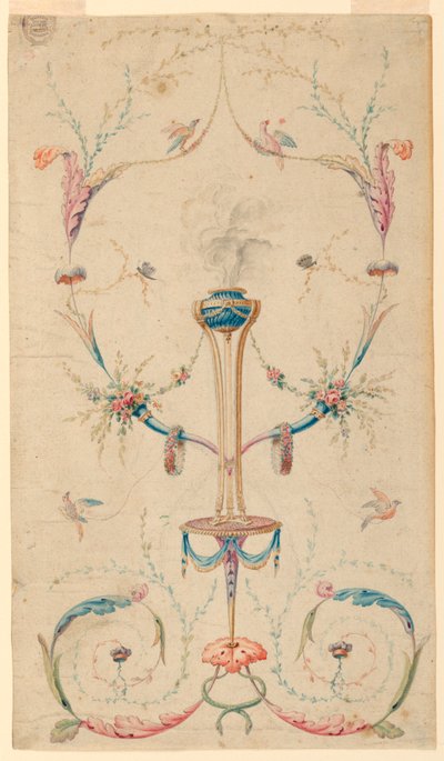 Project for the Decoration of an Oblong Panel by Etienne de Lavallee Poussin