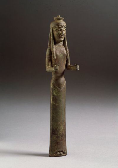 Figure of Offeror. Bronze sculpture, Italy 550 BC. Florence, Museo Archeologico by Etruscan