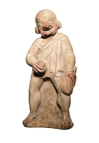Etruscan Civilization: Representation of a Comic Actor with Grotesque Expression by Etruscan