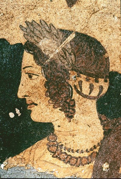 Portrait of Velia Spurinna (detail) by Etruscan