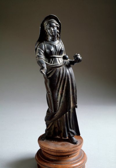 Etruscan civilization: offeror figure, bronze sculpture, from Montalcino, Italy, 300 BC, Florence, Museo Archeologico by Etruscan Etruscan
