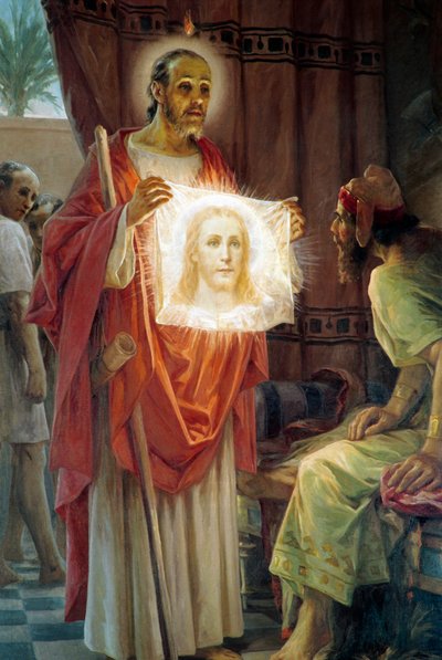 St Jude Thaddeus with King Abgar of Edessa by Ettore Ballerini