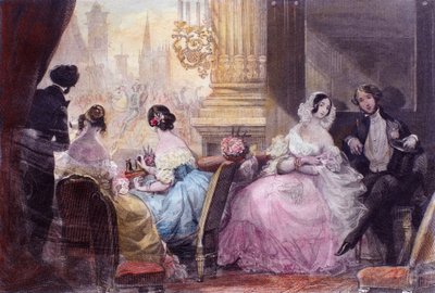 Scene from In Summer in Paris by Jules Janin by Eugene Louis Lami