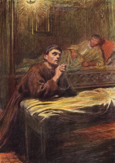Conversion of Friar Bernard of Quintavalle by Eugene (after) Burnand