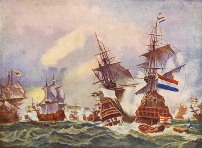 A Sea Fight off Texel by Eugene (after) Isabey