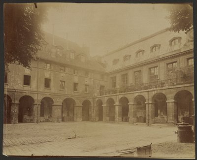 Arcaded Courtyard by Eugène Atget