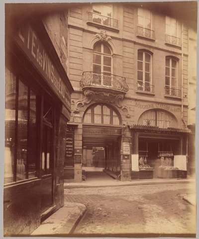Balcony, Rue Saint-André-des-Arts by Eugène Atget