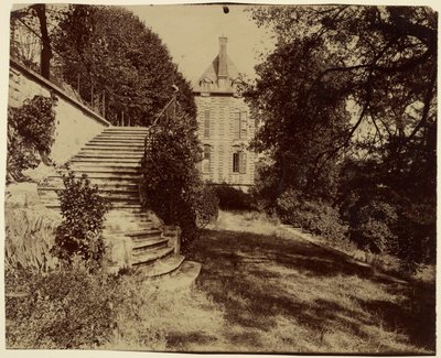 Courbevoie, Old Chateau Known as the Belle Gabrielle by Eugène Atget