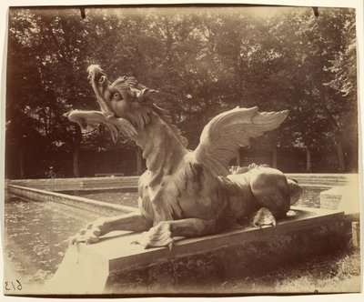 Grand Trianon, Dragon by Hardy by Eugène Atget