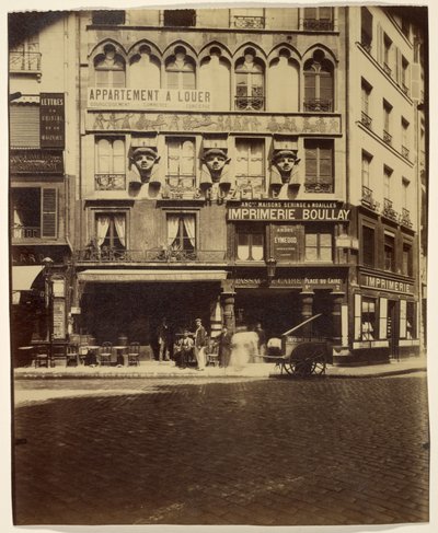 House, Place du Caire 2 (Building, Place du Caire) by Eugène Atget