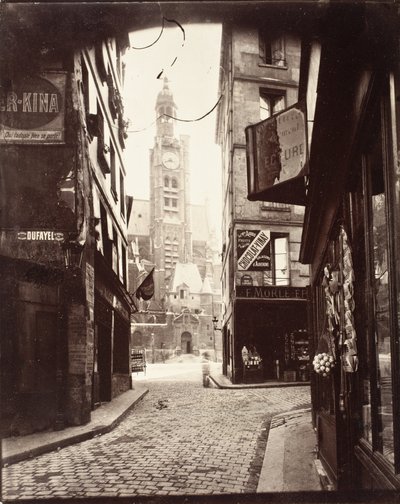 Rue de la Montagne Sainte-Geneviève by Eugène Atget