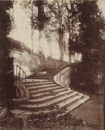 The Steps at Saint-Cloud, 1906 by Eugène Atget