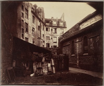 A Corner of the Courtyard, Saint-Julien-le-Pauvre, Paris by Eugène Atget