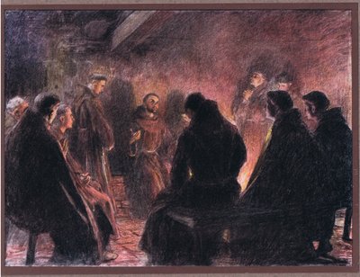 St Francis and the friars discourse of God by Eugene Burnand