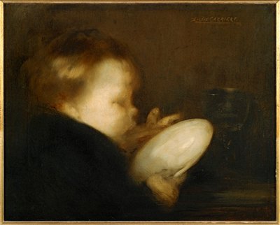 Child with Plate by Eugene Carriere