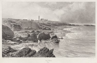 Cap St. Mathieu, 1846 by Eugene Ciceri