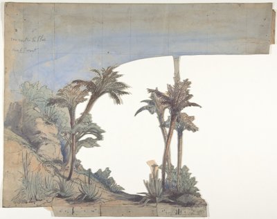 Design for a Stage Set at the Opera, Paris by Eugene Ciceri