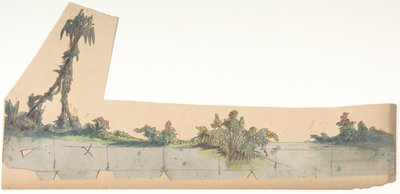 Design for a Stage Set at the Opéra, Paris by Eugene Ciceri