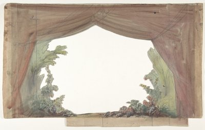 Design for a Stage Set at the Opéra, Paris by Eugene Ciceri