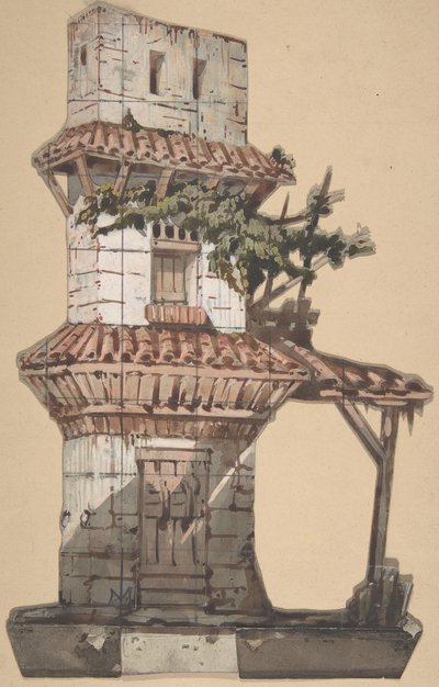 Design for a Stage Set at the Opera, Paris, 1830-90 by Eugene Ciceri