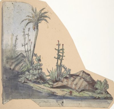 Design for a Stage Set at the Opéra, Paris, 1830-90 by Eugene Ciceri
