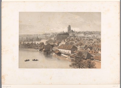 View of Bern (series: Views in Switzerland and Savoy) by Eugene Ciceri