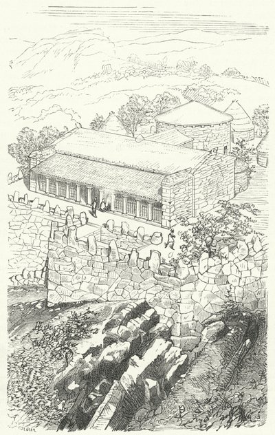 House of a Pelasgian noble by Eugene Emmanuel after Viollet le Duc