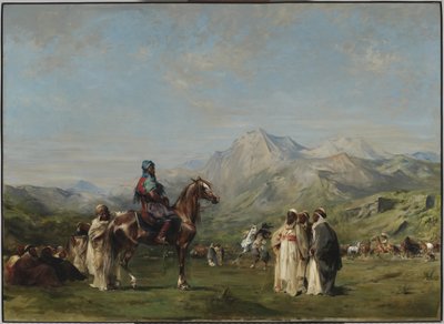An Encampment in the Atlas Mountains by Eugène Fromentin