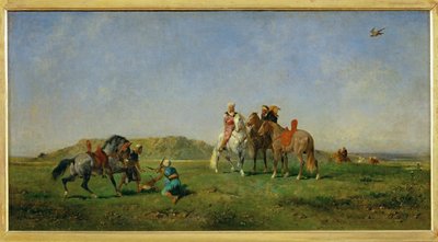 Hunting with Falcons in Algeria by Eugène Fromentin