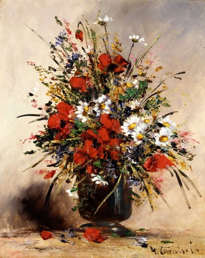 Wildflowers in a Vase (Field Flowers) by Eugene Henri Cauchois