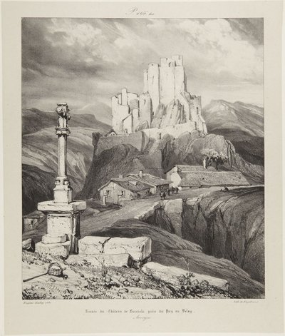 Chateau de Bouzals by Eugene Isabey