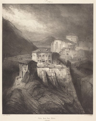 Saint-Jean Church, Thiers by Eugene Isabey