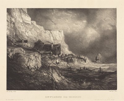 Environs of Dieppe by Eugene Isabey