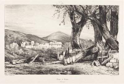 Gorge of Royat, Auvergne by Eugene Isabey