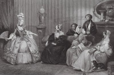 Dressed for the Opera Bal by Eugene Louis (after) Lami