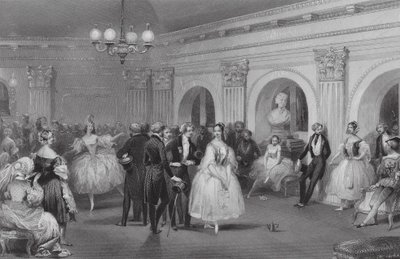 The Green Room of the Opera by Eugene Louis (after) Lami