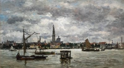 Antwerp The Scheldt by Eugene Louis Boudin