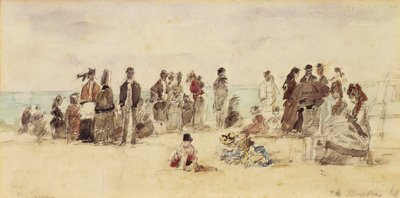 Beach Scene by Eugene Louis Boudin