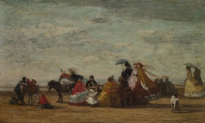 Beach Scene, c. 1865-1867 by Eugene Louis Boudin
