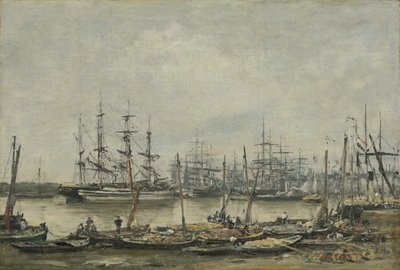Bordeaux, the Quais by Eugene Louis Boudin