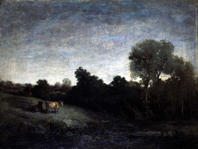 Cows in a Meadow by Eugene Louis Boudin