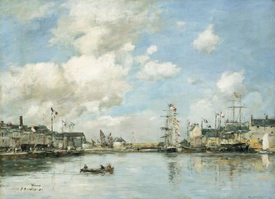 Fecamp, the Basin by Eugene Louis Boudin
