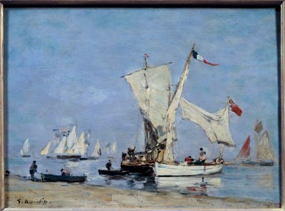 Sailboats by Eugene Louis Boudin