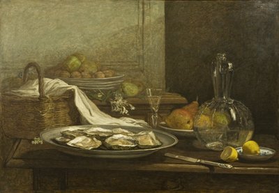 Still Life with Oysters by Eugene Louis Boudin