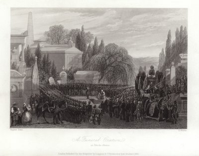 A Funeral Oration at Pere Lachaise by Eugene Louis Lami