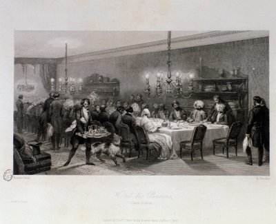 Dinner at the table d