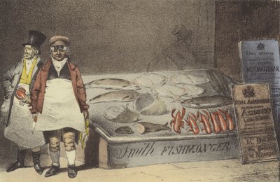 A Fish Merchant by Eugene Louis after Lami